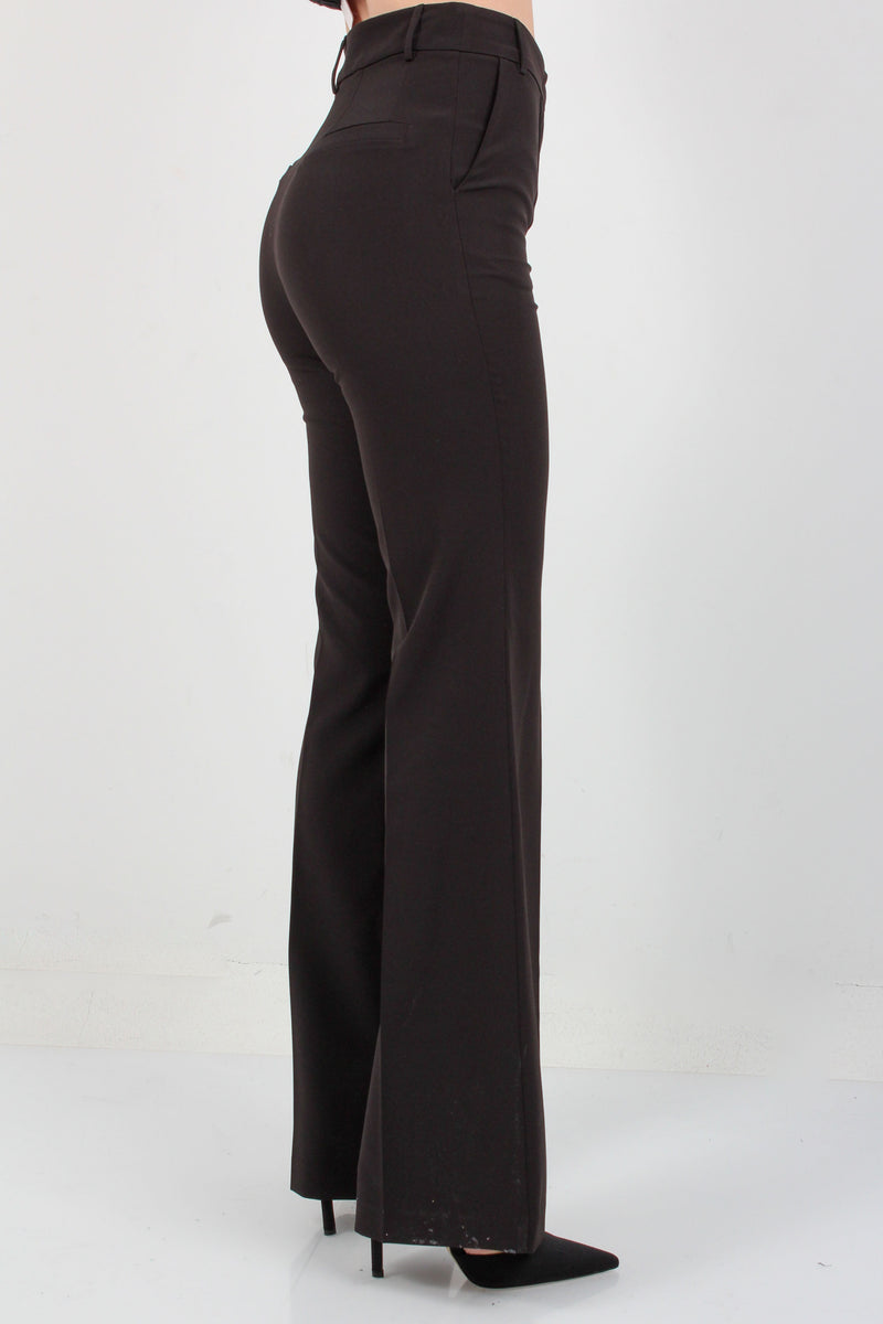 Campus Concept 2 - 99726 Black 70s Bell Bottom 100% Polyester Pants