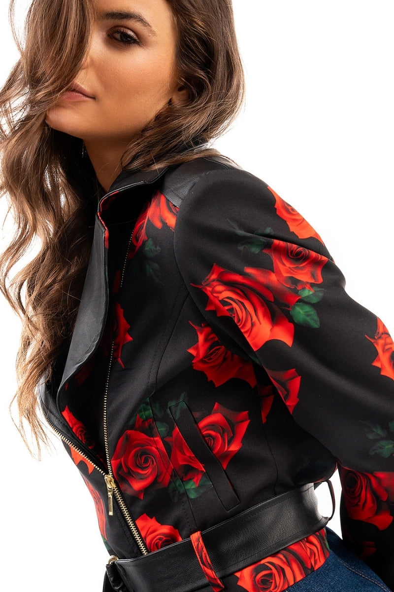 JACKET WITH FLOWERS