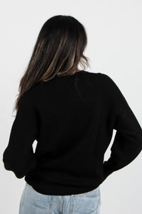 LAURA LOGO KNITTED TOP