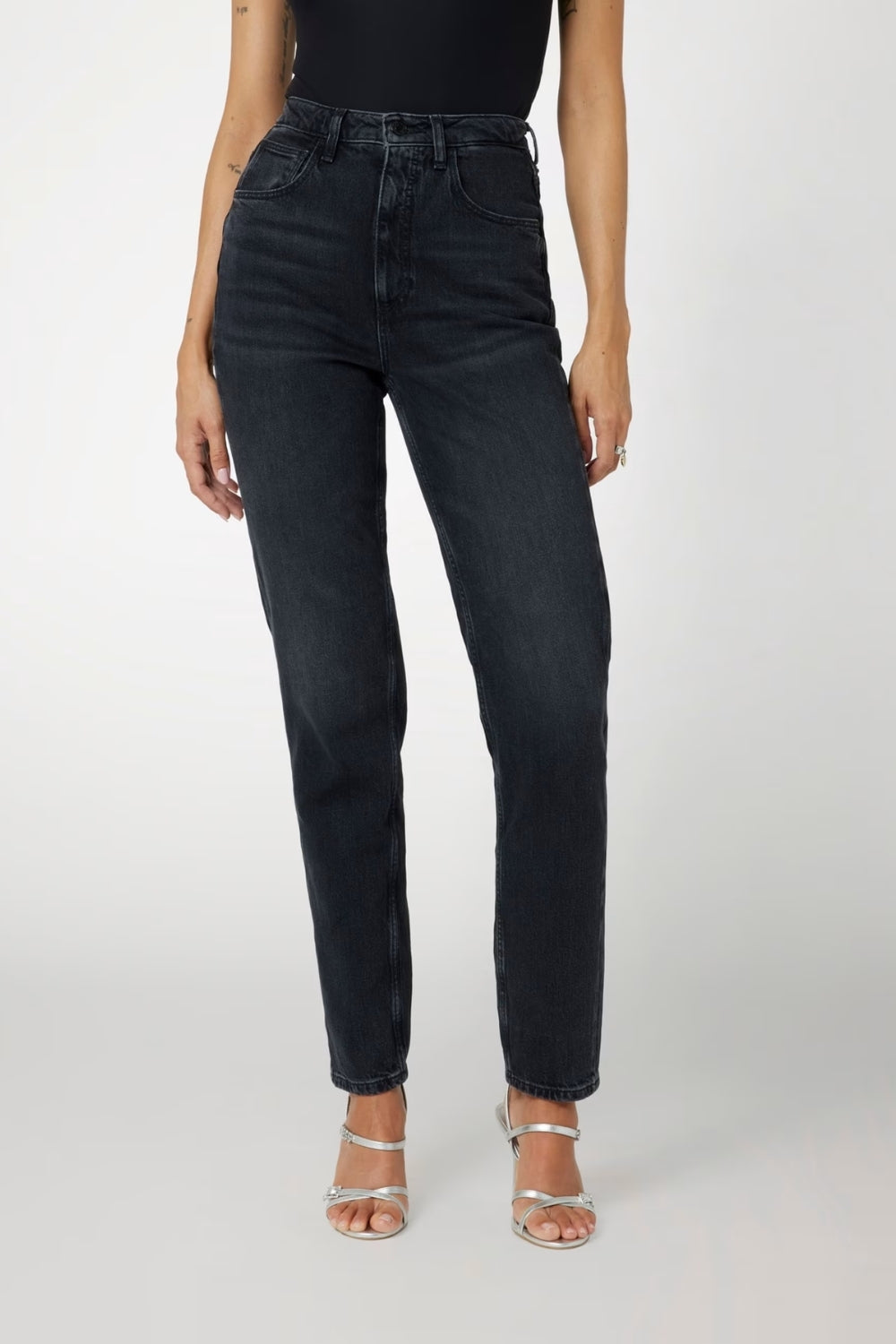 TROUSER JEAN MOM BLACK