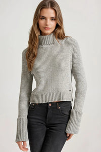 KNITTED TOP HIGH NECK