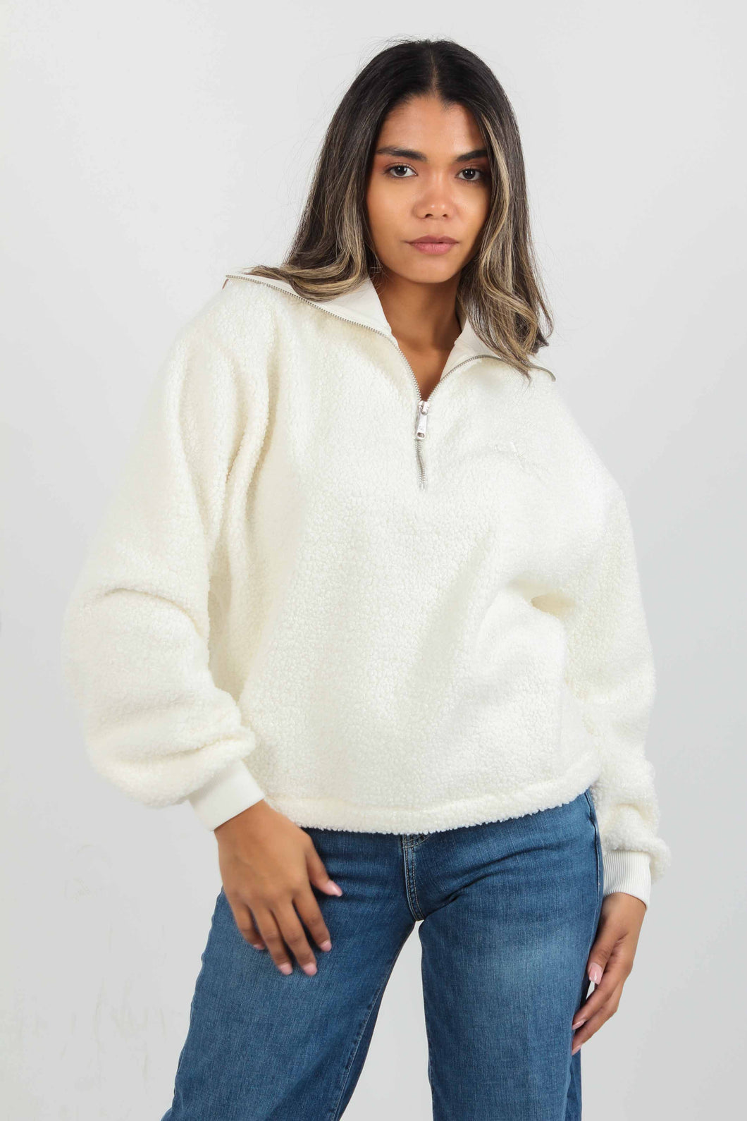 SHERPA HALF ZIP SWEATSHIRT