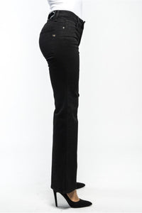 BEATRICE DENIM TROUSERS BLACK