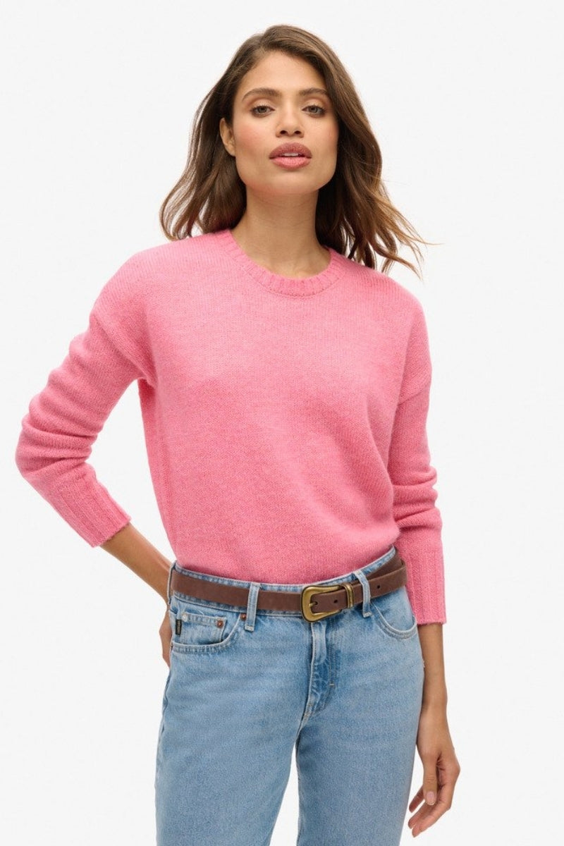 ESSENTIAL CREW NECK KNITTED TOP