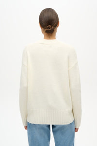 ESSENTIAL V NECK KNITTED TOP