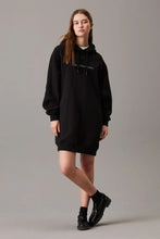 Load image into Gallery viewer, CHENILLE MONOLOGO HOODIE DRESS