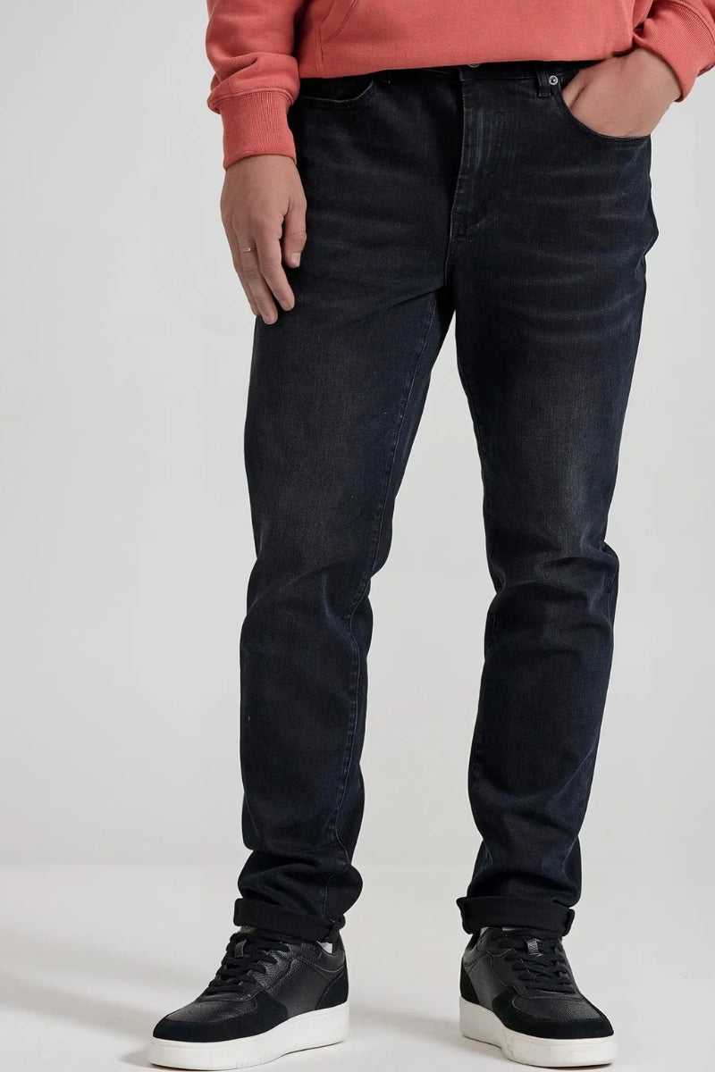 TROUSER JEAN BLACK TAPERED