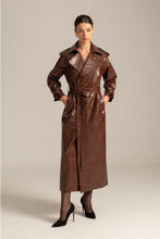 Load image into Gallery viewer, GRACE TRENCH COAT LEATHER