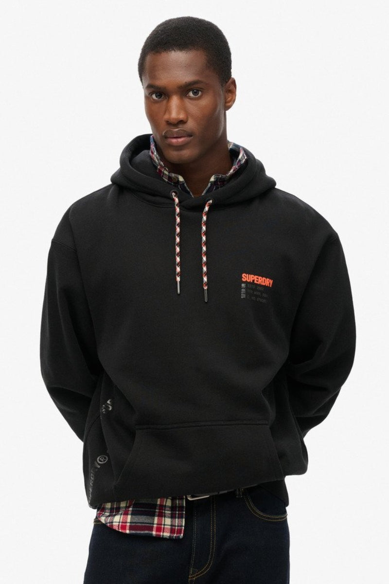 UTILITY SPORT LOGO LOOSE HOODIE