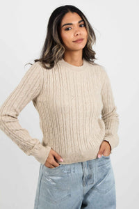 KNITTED TOP CREW NECK