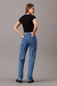 RIB CROPPED SLIM TEE