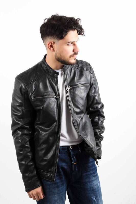 MUSTANG SHEEP VEG DYED LEATHER JACKET