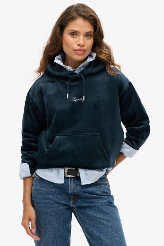 VELOUR LOOSE HOODIE