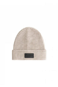 RIBBED LOGO BEANIE