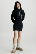 Load image into Gallery viewer, LOGO ELASTIC HOODIE DRESS