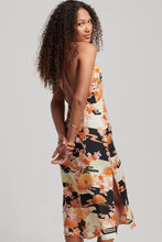 Load image into Gallery viewer, MIDI HALTER SLIP DRESS