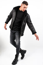 Load image into Gallery viewer, HARRY TEDDY WOOL LEATHER JACKET