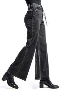 LOVELY BLACK DENIM TROUSERS