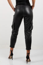 Load image into Gallery viewer, LEATHER CARGO PANTS