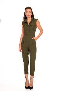 JUMPSUIT WITH SHOULDER STRASS