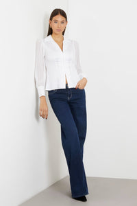 AMARA PLEATED SLV SHIRT