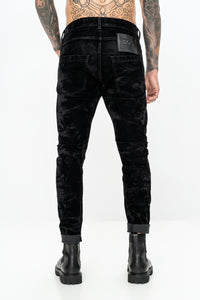 CHIAIA 8 BLACK DENIM TROUSERS