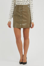 Load image into Gallery viewer, CAROLA FAUX LEATHER SKIRT