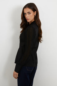 AMARA PLEATED SLV SHIRT