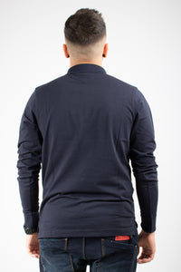 CLEAN JERSEY SLIM LS POLO