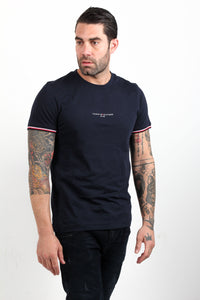 TOMMY LOGO TIPPED TEE