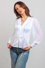 Load image into Gallery viewer, AMARA PLEATED SLV SHIRT