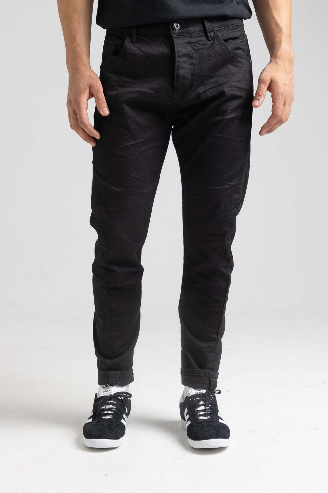 TROUSERS BLACK JEANS CHIAIA 50