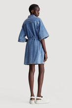 Load image into Gallery viewer, BOXY BELTED SHIRT DRESS