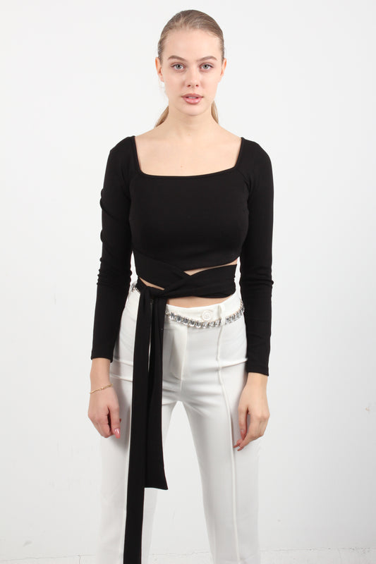 TIE CROP TOP